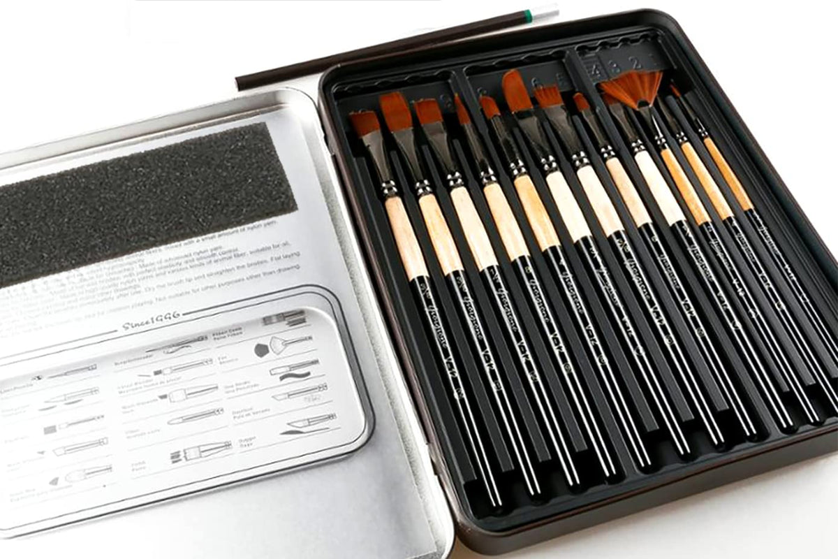 12-Shape Artist Paint Brush Set