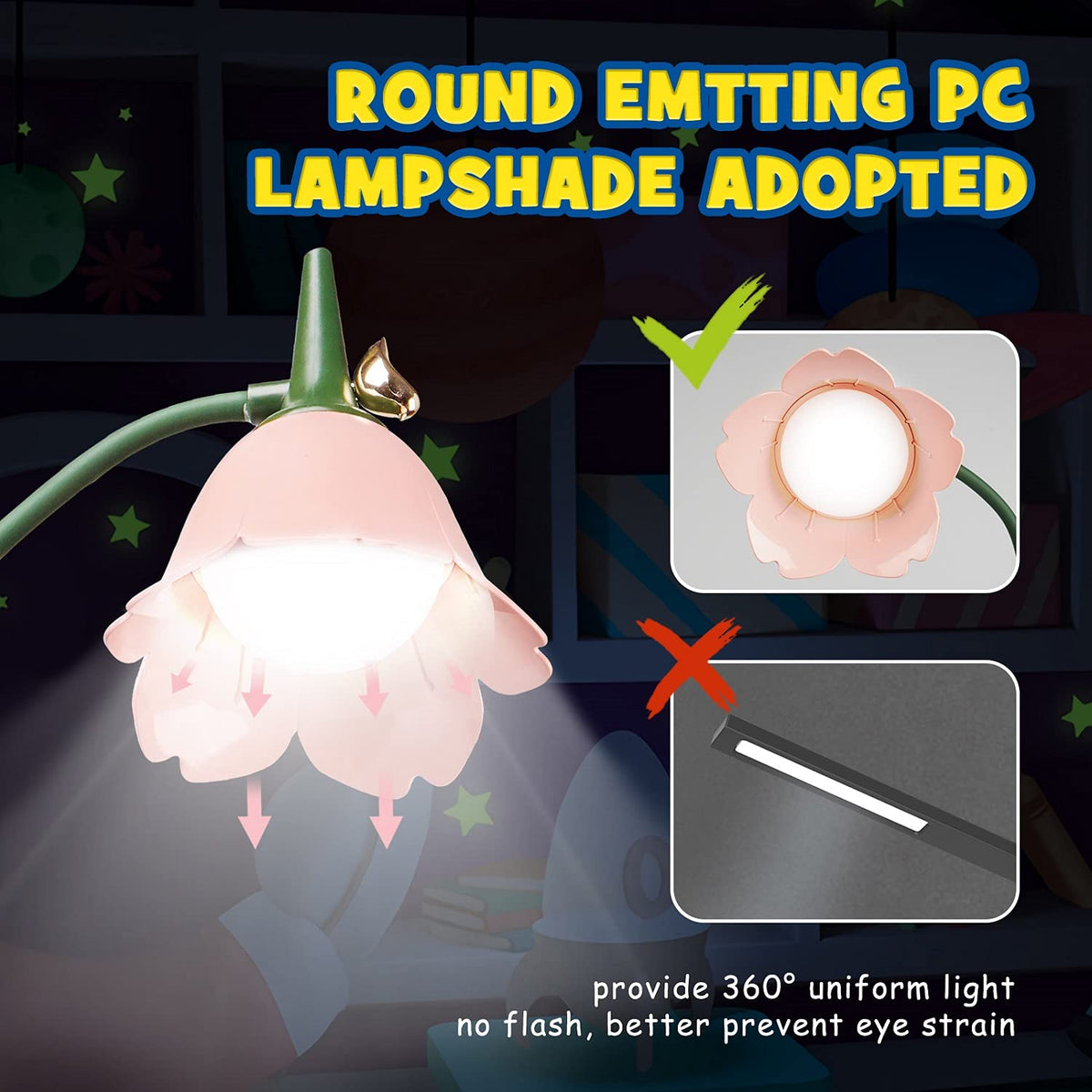 3-in-1 Study Lamp with Pen & Phone Holder
