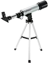 Anadimall 90x Astronomical Land and Sky Refractor Telescope Optical Glass Metal Tube,39 x 7.5 x 8.5 cm, Black & Silver