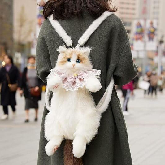 Cat Shape Backpack Bag for Kids, Women, and Girls