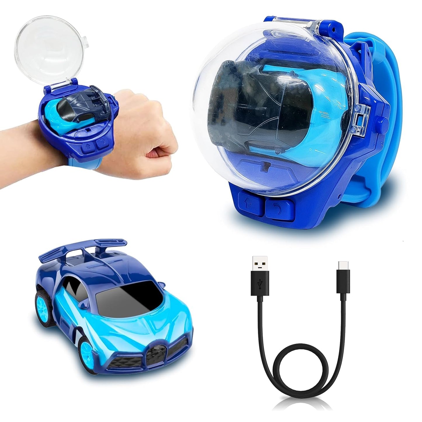Wrist Watch Remote Control Mini Car Toy for Kids