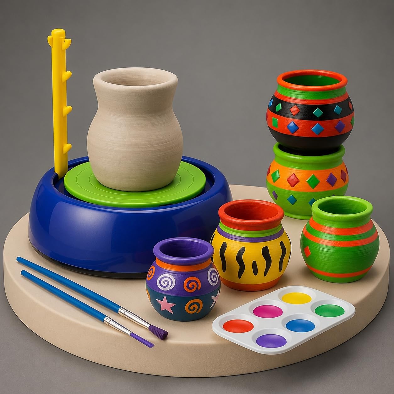Pottery Wheel Clay Kit for Kids