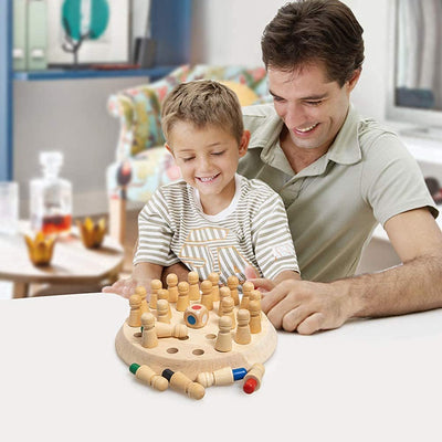 Wooden Memory Match Stick Chess Game