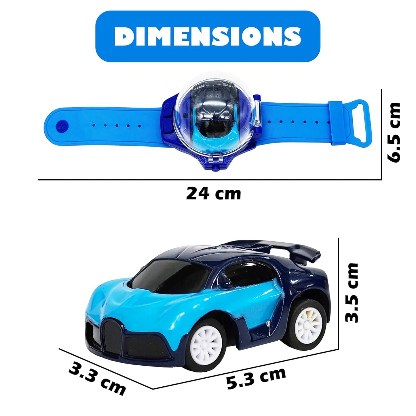 Wrist Watch Remote Control Mini Car Toy for Kids