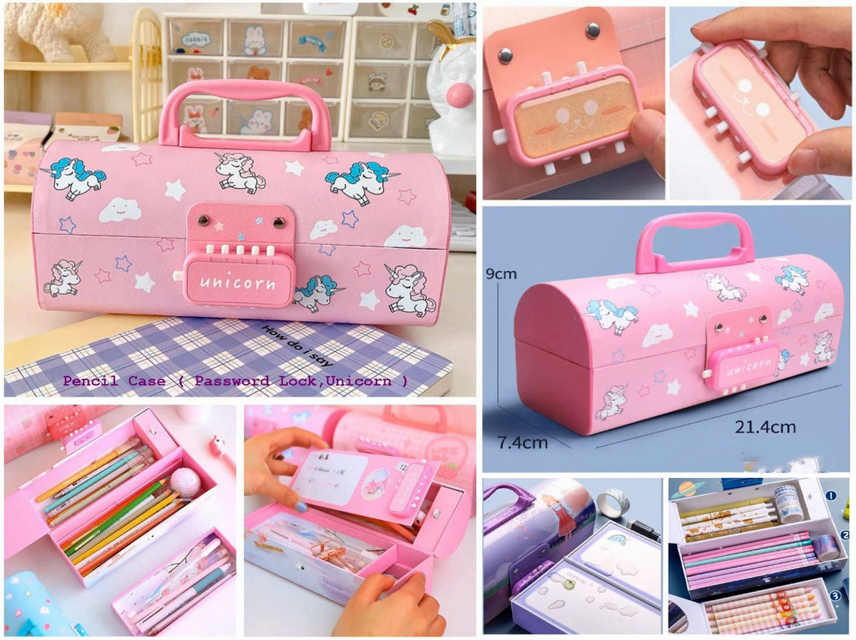 Suitcase Pencil Box with Password Lock