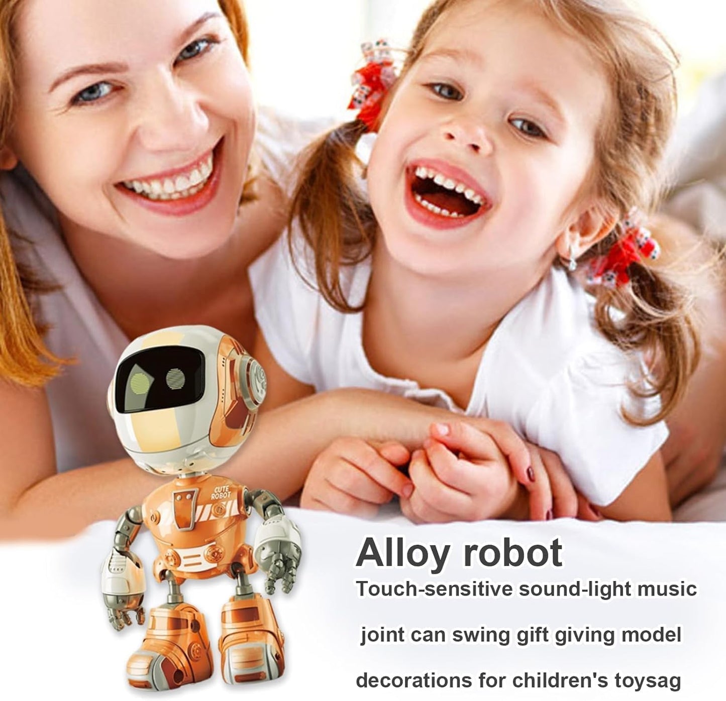 Alloy Robot Figurine for Children Office & Home Decoration