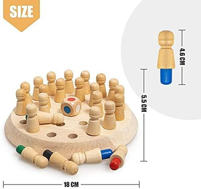 Wooden Memory Match Stick Chess Game