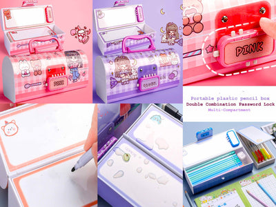 Suitcase Pencil Box with Password Lock