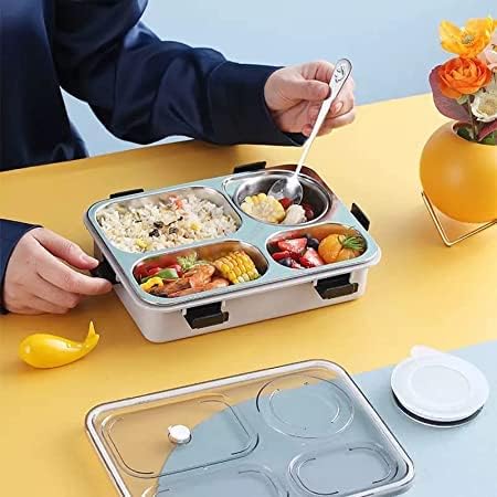 4-Compartment Stainless Steel Tiffin Box