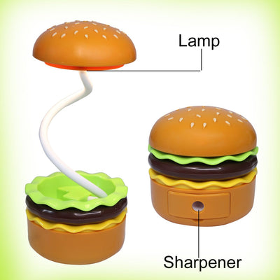 Burger Desk Lamp with Pencil Sharpener