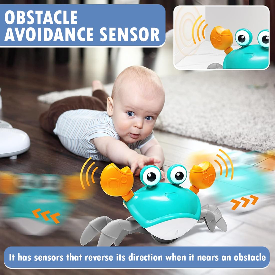 Musical Crawling Crab Toy
