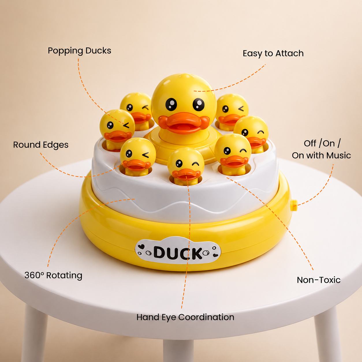 Bouncing Duck Catch Game with Nets