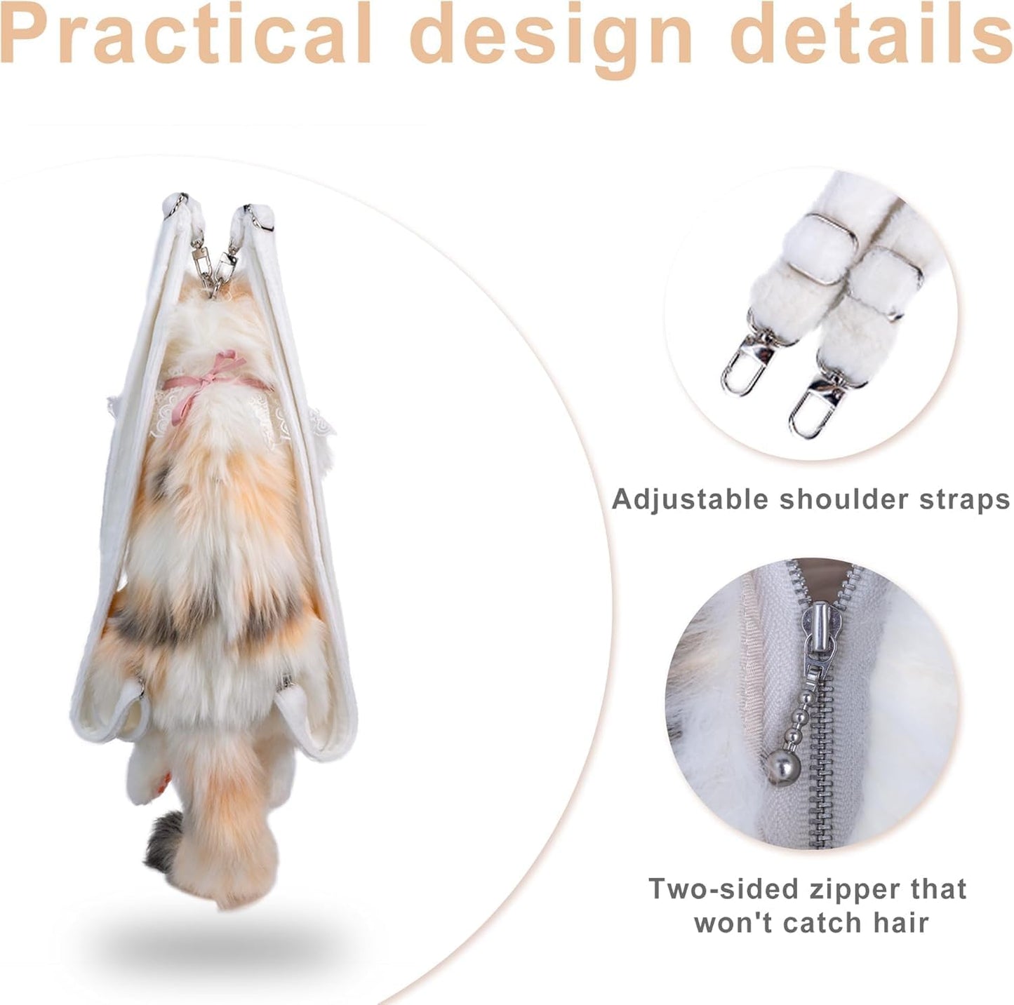Cat Shape Backpack Bag for Kids, Women, and Girls
