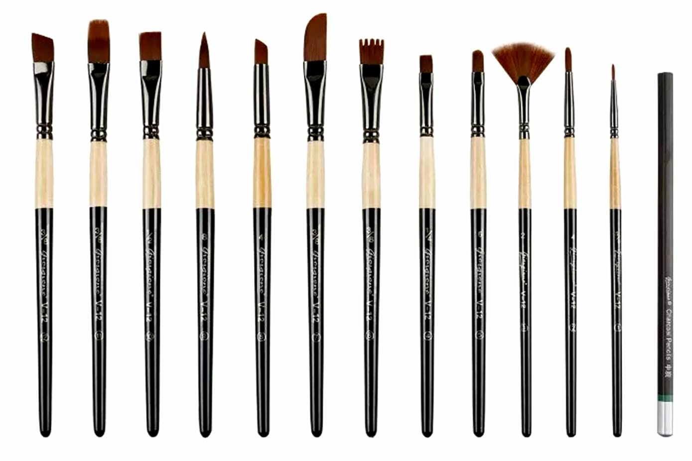 Premium Professional Artist Wooden Multi-Shapes Acrylic Oil Watercolor Gouache