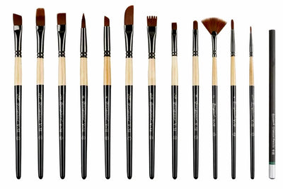 12-Shape Artist Paint Brush Set