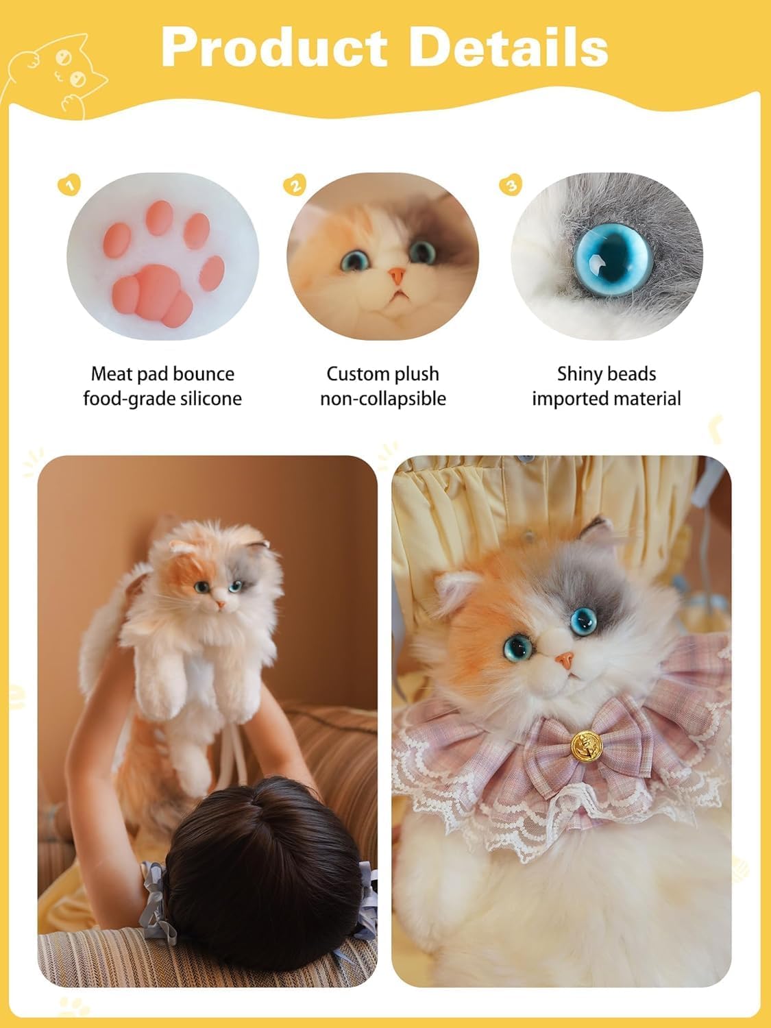 Cat Shape Backpack Bag for Kids, Women, and Girls