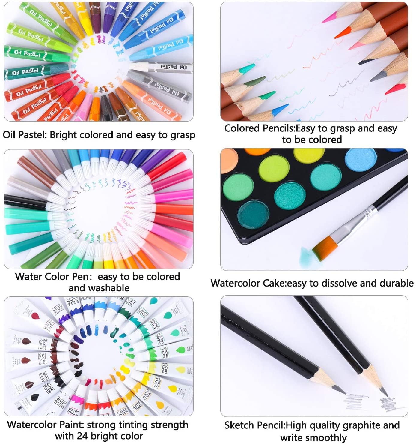 144 Pcs Non-Toxic | Artist Colour Set