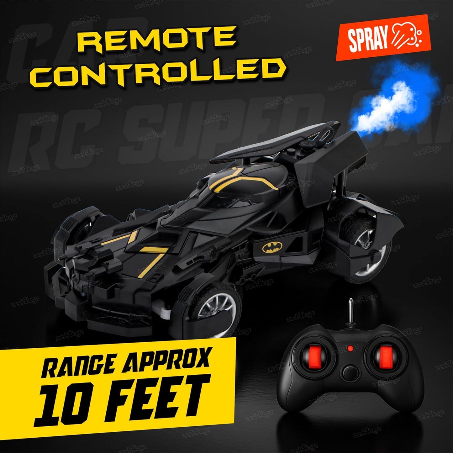 Batman RC Remote Control Car  With Smoke Effect
