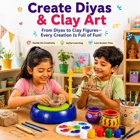 Pottery Wheel Clay Kit for Kids