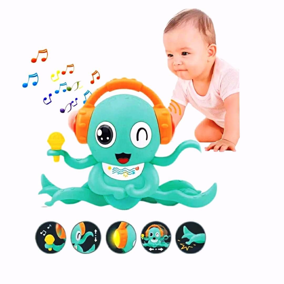 Operated Magic Dance Crawling Cartoon Octopus