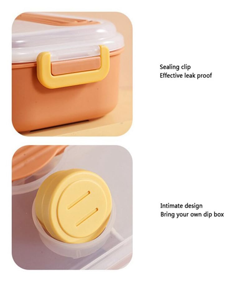 2-Compartment Tiffin Box with Cutlery
