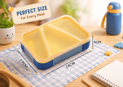 Chic 3-Compartment Bento Lunch Box