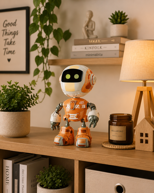 Alloy Robot Figurine for Children Office & Home Decoration